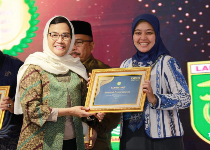 Pemprov Lampung Raih Anugerah Adinata Syariah Kategori Ekonomi Hijau dan Berkelanjutan