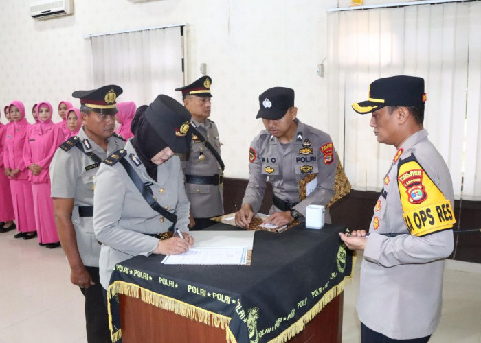 Kapolres Lampung Utara Lantik Tiga Pejabat Utama, Termasuk Kasi Humas
