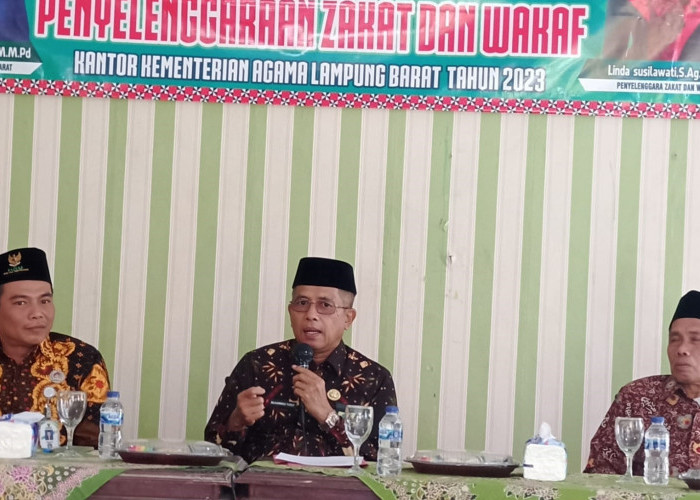Buka Fasilitasi Penyelenggaraan Zakat Wakaf di Lampung Barat, M. Yusuf Ajak Lebih Giat Berzakat