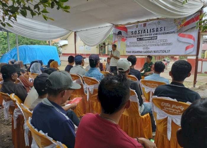 Sosialisasi Pancasila, Tondi Nasution Bangun Kedekatan dengan Warga