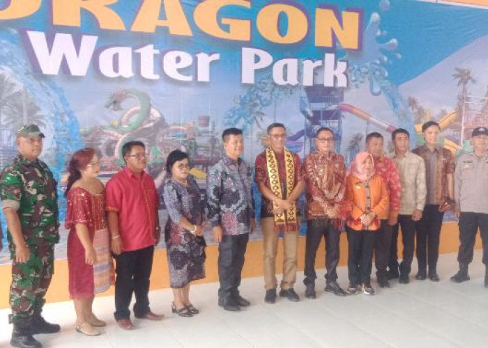 Destinasi Wahana Air Dragon Waterpark di Jatiagung Resmi Dibuka 