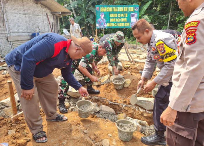 Kapt Tarekat Pimpin Peletakan Batu Pertama Program RTLH 
