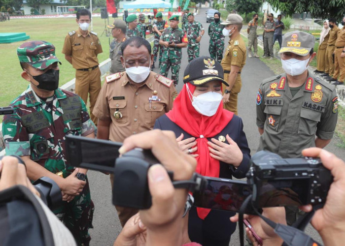Kodim Kerahkan Puluhan Personel, Latih Pendidikan Dasar Pol PP Bandar Lampung 