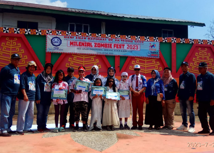 Lima Siswa SD di Lampung Barat Raih Juara Pada Ajang Milenial Zombie Fest 2023 