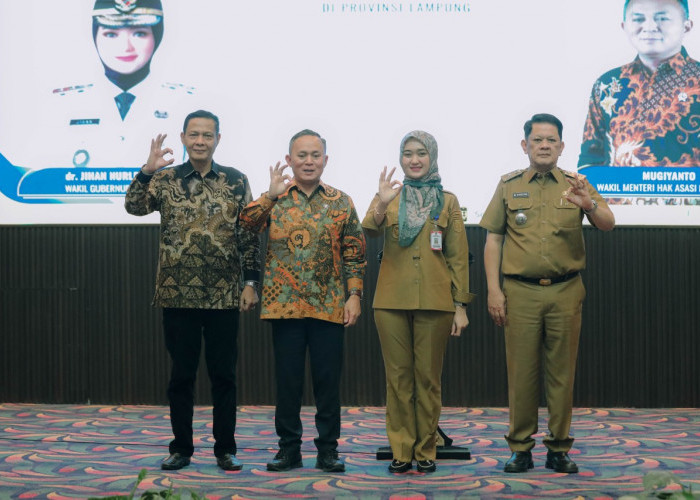 Wagub Jihan dan Wamen HAM Perkuat Kapasitas ASN Lampung