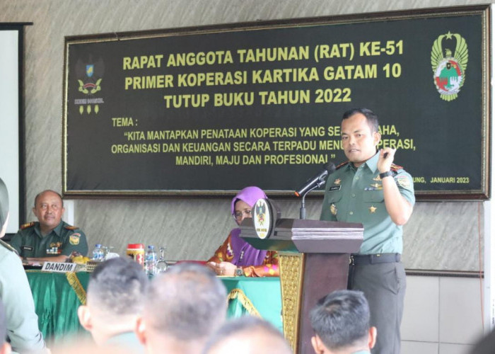RAT Ke-51, Letkol Tri Arto Berharap Koperasi Jadi Solusi