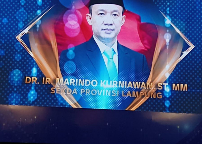 Sekdaprov Lampung Marindo Raih Peringkat Kedua ADLG Awards 2026
