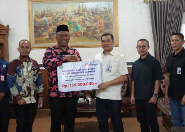 Bank Lampung Salurkan CSR Rp156 Juta untuk Dukung Pengelolaan Sampah di Lampung Tengah