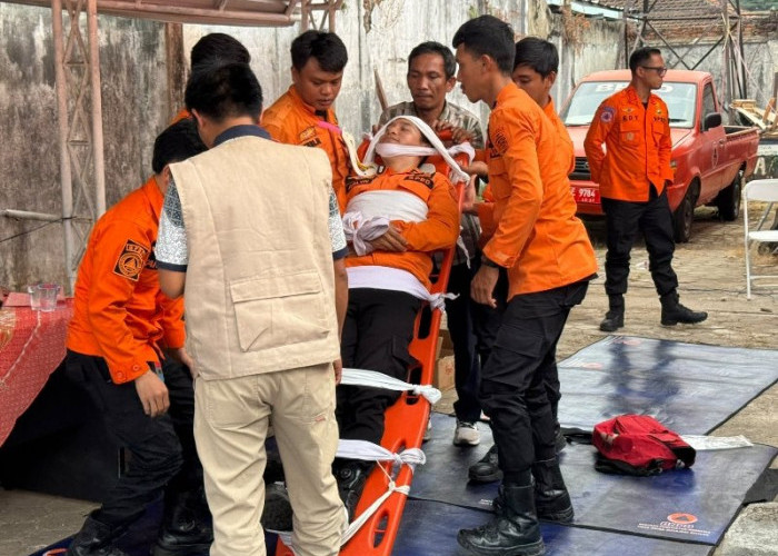 Gandeng PMI, BPBD Bandar Lampung Latih Personel TRC Tangani Kondisi Darurat