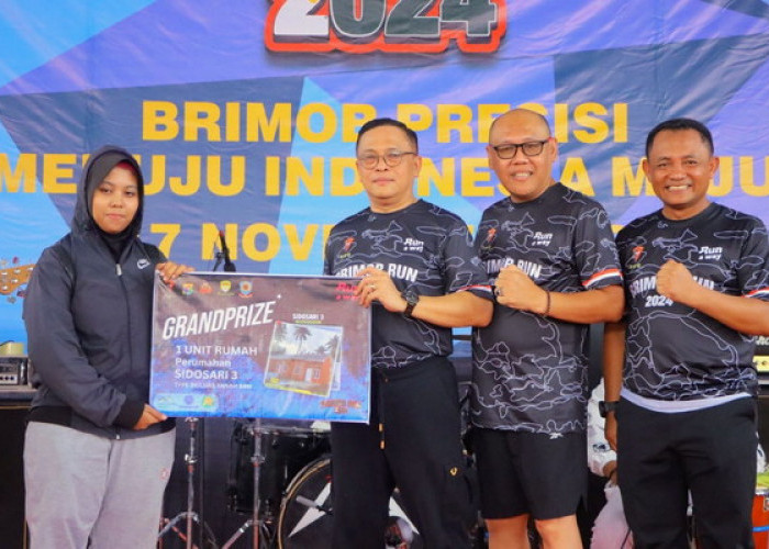 Brimob Run 2024: Warga Natar Raih Hadiah Utama Satu Unit Rumah