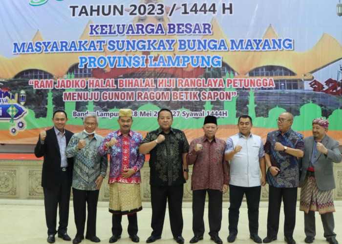 Gubernur Arinal Hadiri Halal Bihalal Keluarga Besar Sungkay Bunga Mayang
