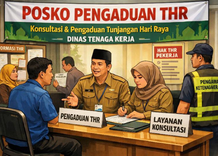 Disnaker Lampung Buka Posko Pengaduan THR, Pastikan Hak Pekerja Terpenuhi