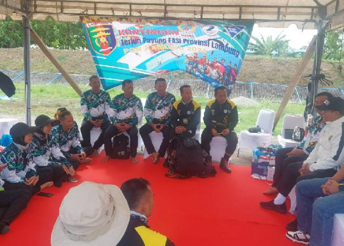 Pj Gubernur Samsudin Bakar Semangat Atlet Terjung Payung PON XXI Lampung