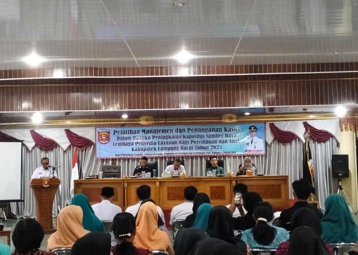 DP2KBP3A Lampung Barat Gelar Pelatihan Manajemen dan Penanganan Kasus