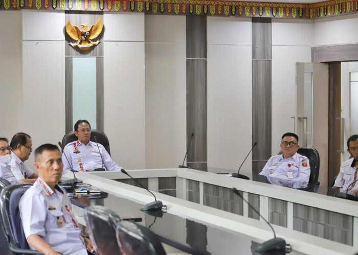 Pj Bupati Lampung Barat Ikuti Rakor Persiapan Pemilu Serentak Tahun 2024