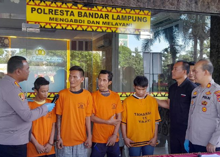 Beraksi Tiga Kali, Empat Pelaku Pencurian di Rumah Kosong Diringkus Polisi