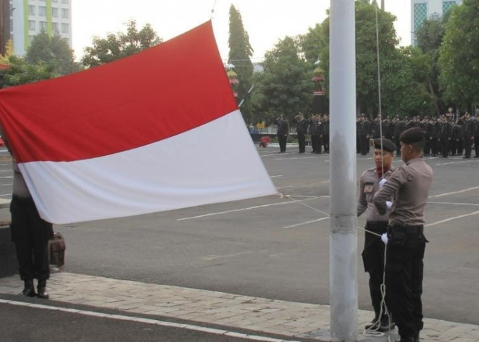 Polresta Bandar Lampung Upacara Hari Lahir Pancasila 1 Juni 2023
