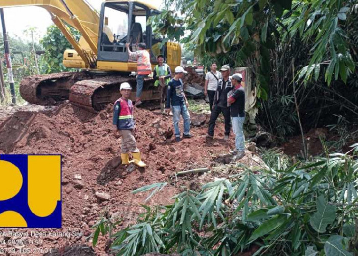 Jembatan Pendem Mulai Diperbaiki, Akses Vital Warga Jati Agung Segera Pulih