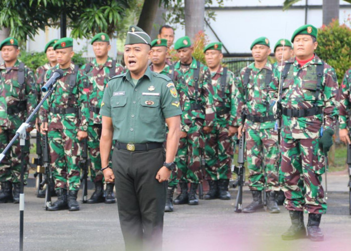 Pimpin Upacara, Mayor Inf H.G Sinaga : Wujud Nyata Kecintaan Prajurit dan PNS Kodim ke NKRI