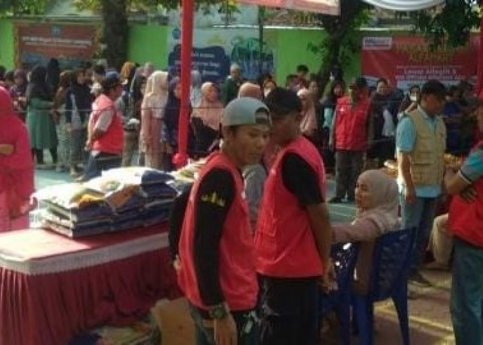 Warga Nunyai Mengaku Senang Adanya Pasar Murah dari Pemkot Bandar Lampung