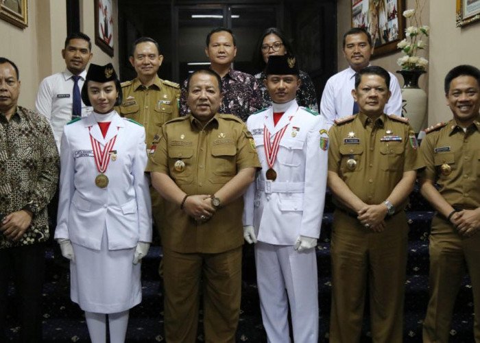 Gubernur Arinal Sambut Anggota Paskibraka yang Berhasil Jalankan Tugas dalam Upacara HUT RI di Istana Negara