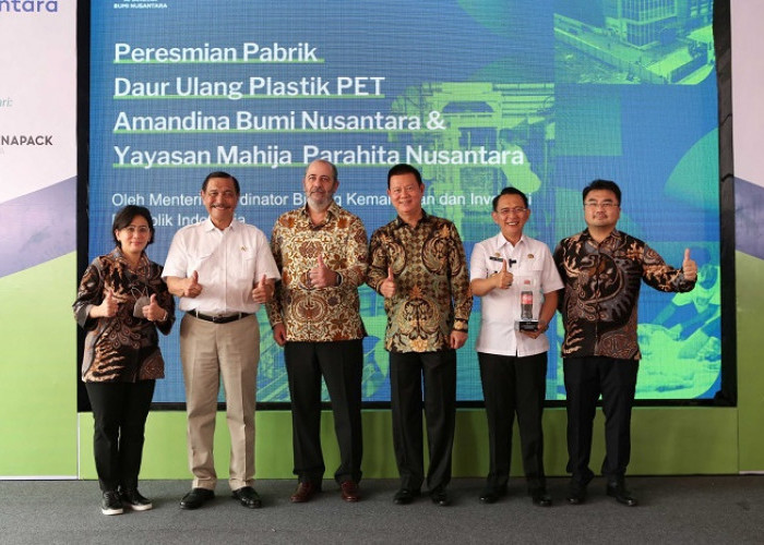 Diresmikan Menko Luhut, Coca-Cola dan Dynapack Asia Dirikan Fasilitas Daur Ulang Botol Plastik PET