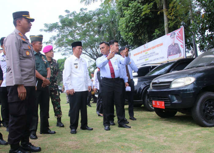 Kejari Lampung Utara Serahkan 22 Unit Kendaraan Dinas Milik Pemkab