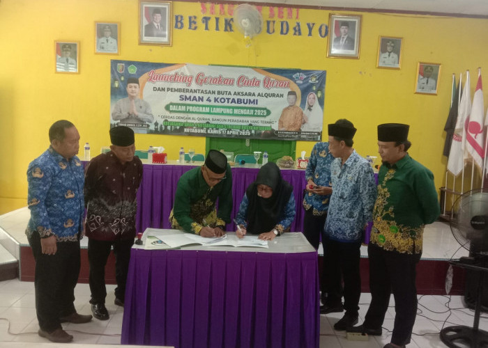 SMAN 4 Kotabumi Launching Program Lampung Mengaji