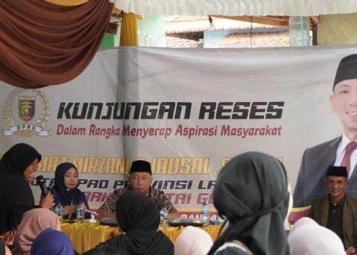 Anggota DPRD Rahmat Mirzani Djausal Serap Aspirasi Warga Way Halim Permai