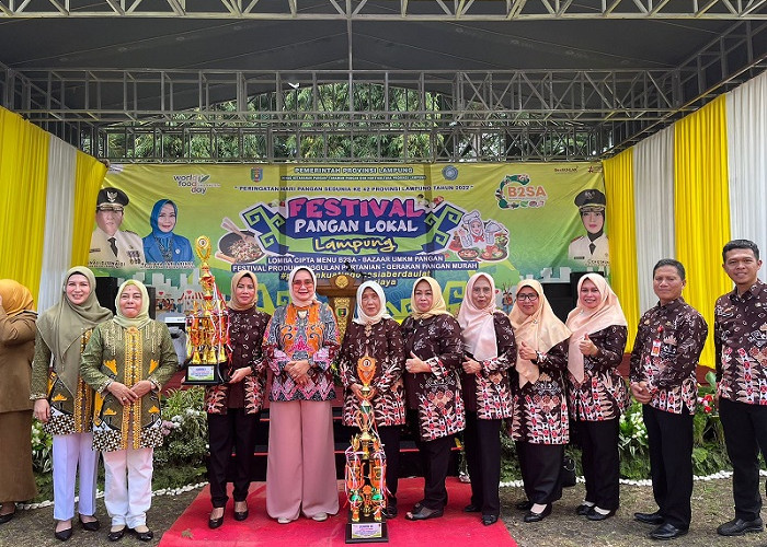 Kabupaten Lambar Raih Juara I Bazar UMKM Pangan Lokal-Juara III Lomba Cipta Menu B2SA Tingkat Provinsi 