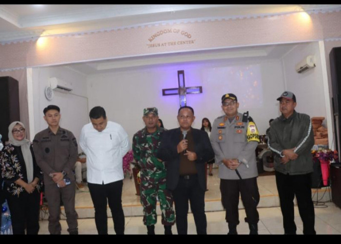 Cek Kesiapan Malam Natal , Bupati Lampung Selatan bersama Forkompinda lakukan Patroli dan Sambangi Gereja 