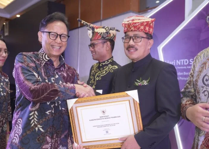 Lampung Selatan Terima Penghargaan Sebagai Kabupaten Bebas Frambusia