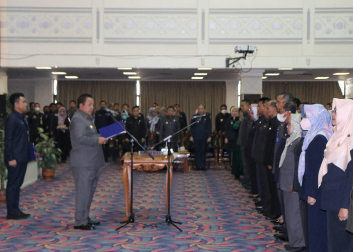 Gubernur Arinal Lantik 105 Pejabat Administrator dan Pengawas di Lingkungan Pemprov Lampung 