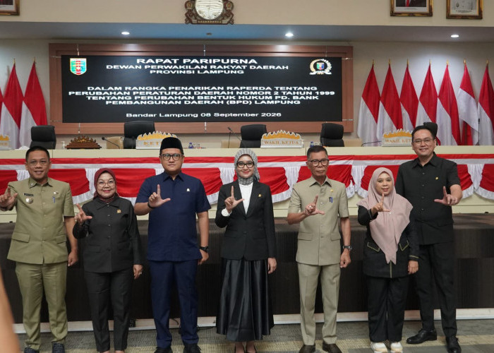 Raperda Perubahan Bentuk Hukum Bank Lampung Ditarik, Ini Alasannya