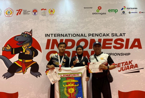 Wakili Lampung di Kejuaraan Nasional, Dua Pendekar IPSI Lambar Bawa Pulang Medali
