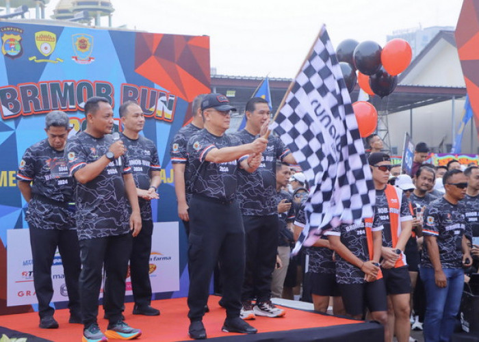 Semarak Brimob Run 2024: Ribuan Peserta Meriahkan HUT Ke-79 di Lampung