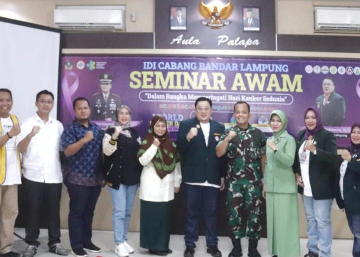 Kodim 0410 Gandeng IDI Bandar Lampung Gelar Seminar Terkait Penyakit Kanker 