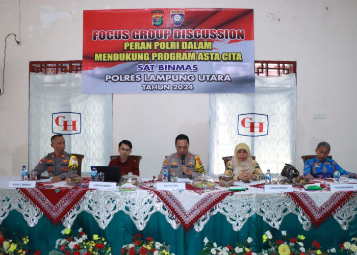 Polres Lampung Utara Gelar FGD Dukung Program Asta Cita Presiden Prabowo