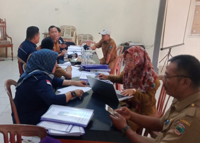 Tim Kecamatan Jati Agung Lampung Selatan Monev Dana Desa Tahap Pertama di Jati Mulyo 
