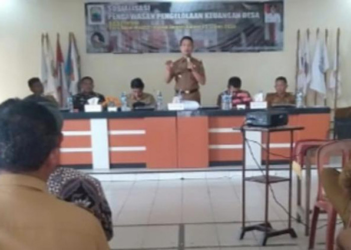 Inspektorat Lampung Selatan Sosialisasi Permendagri No 73 Tahun 2020 di Kecamatan Jatiagung 