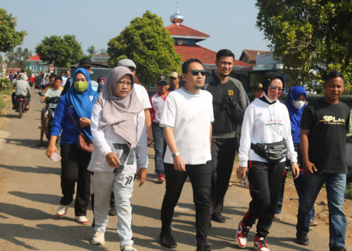 Wabup Lampung Utara Menghadiri Acara Jalan Sehat Senam Massal