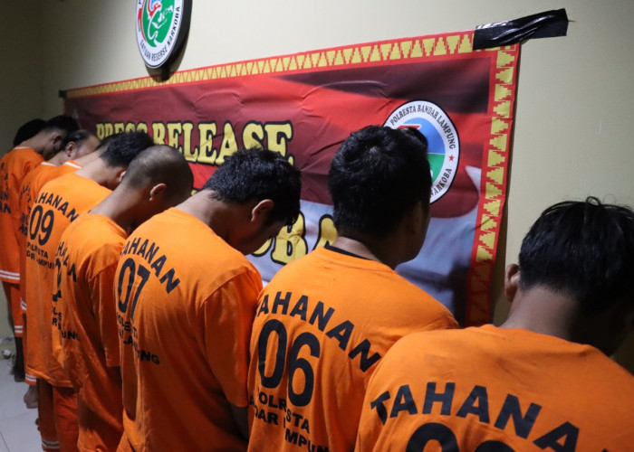 9 Orang Tersangka Penyalahgunaan Narkoba Diringkus Satresnarkoba Polresta Bandar Lampung