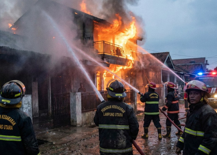 30 Kebakaran Terjadi di Lampung Utara Sepanjang 2025, Kerugian Tembus Rp1,5 Miliar