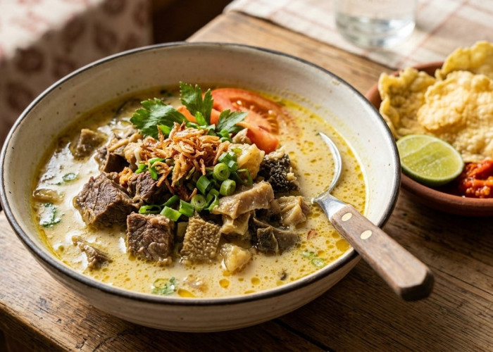 Soto Betawi, Sajian Legendaris Jakarta dengan Kuah Gurih dan Kaya Rempah