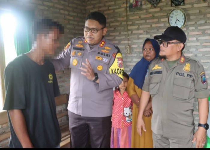 Sambangi Pelaku Pencurian Pisang,Ini pesan AKBP Yusriandi Yusrin 