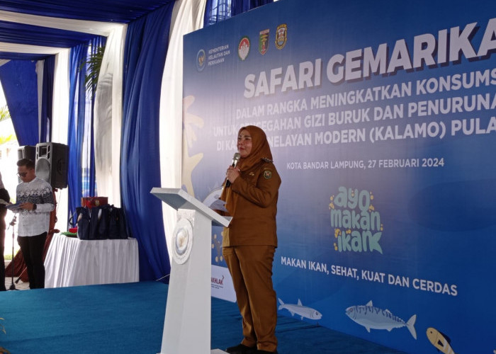 Pemkot Bandar Lampung Bersama Dengan DWP KKP Dorong Masyarakat Gemar Makan Daging Ikan