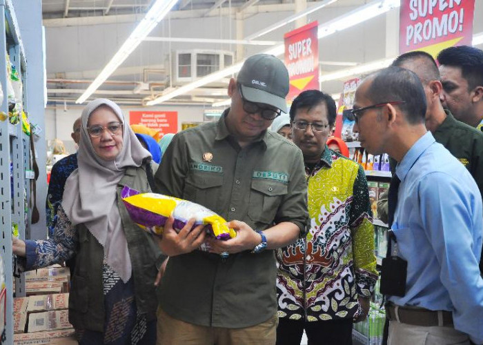 Tim Koordinasi Jejaring Keamanan Pangan Lampung Lakukan Sidak Pasar