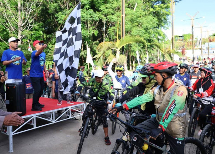 Ikut Promosikan Pasar Tematik, 900 Goweser Jajal Jalur Ekstrem Lumbok Seminung