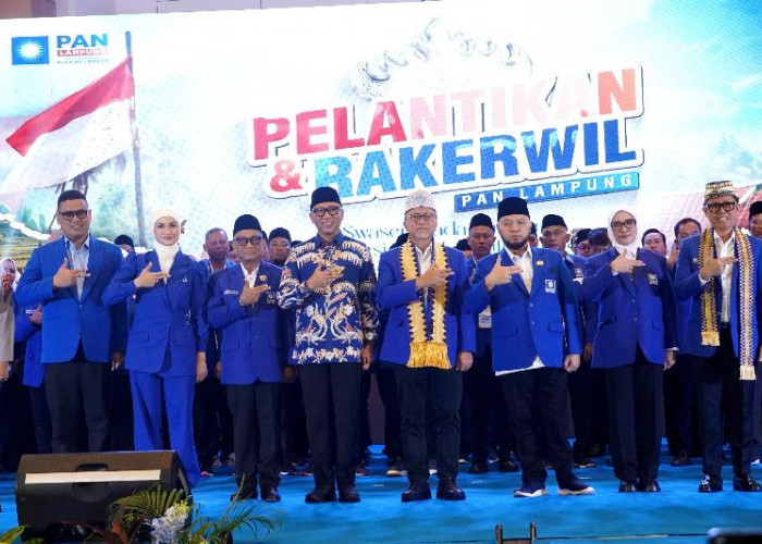 Pelantikan Pengurus PAN Lampung, Gubernur Mirza Dorong Sinergi Partai Politik Wujudkan Swasembada Pangan