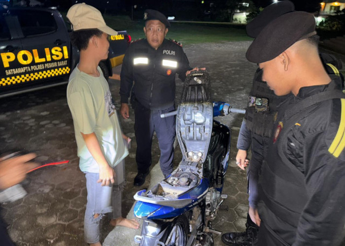 Antisipasi C3, Sat Samapta Polres Pesisir Barat Gencarkan Patroli